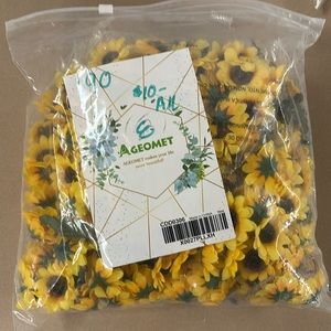 Sunflowers plastic